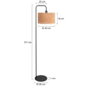 Steinhauer Luminaria de pedestal STANG E27 IP20, regulable