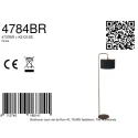 Steinhauer floor lamp STANG E27 IP20, dimmable