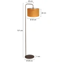 Steinhauer floor lamp STANG E27 IP20, dimmable