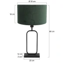 Steinhauer Luminaria de pedestal STANG E27 IP20, regulable