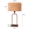 Steinhauer Luminaria de pedestal STANG E27 IP20, regulable