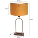 Steinhauer Luminaria de pedestal STANG E27 IP20, regulable