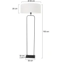 Steinhauer Luminaria de pedestal STANG E27 IP20, regulable