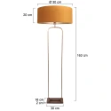 Steinhauer Luminaria de pedestal STANG E27 IP20, regulable