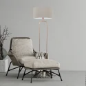 Steinhauer Luminaria de pedestal STANG E27 IP20, regulable
