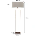 Steinhauer Luminaria de pedestal STANG E27 IP20, regulable