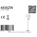 Steinhauer floor lamp STANG E27 + GU10 IP20, dimmable