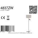 Steinhauer Luminaria de pedestal STANG E27 + GU10 IP20, regulable