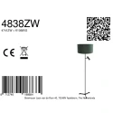Steinhauer Luminaria de pedestal STANG E27 + GU10 IP20, regulable