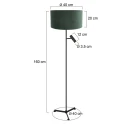 Steinhauer Luminaria de pedestal STANG E27 + GU10 IP20, regulable