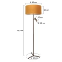Steinhauer Luminaria de pedestal STANG E27 + GU10 IP20, regulable