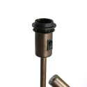 Steinhauer Luminaria de pedestal STANG E27 + GU10 IP20, regulable