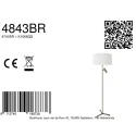 Steinhauer Luminaria de pedestal STANG E27 + GU10 IP20, regulable