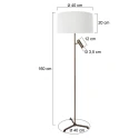 Steinhauer Luminaria de pedestal STANG E27 + GU10 IP20, regulable