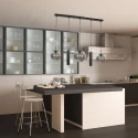 Steinhauer pendant luminaire BOLLIQUE 5 flames E27 + GU10 IP20, black dimmable