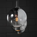 Steinhauer pendant luminaire BOLLIQUE 5 flames E27 + GU10 IP20, black dimmable