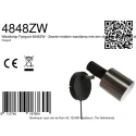 anne light & home Luminaria de pared FJORGARD de 1 llama E27 IP20, negro regulable