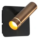 Mexlite Luminaria de pared LUMO de 1 llama IP20, color bronce regulable