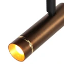 Mexlite Luminaria de pared LUMO de 1 llama IP20, color bronce regulable