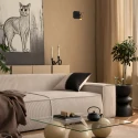 Mexlite Luminaria de pared LUMO de 1 llama IP20, color bronce regulable