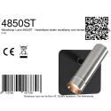 Mexlite Luminaria de pared LUMO de 1 llama IP20, acero regulable