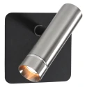 Mexlite Luminaria de pared LUMO de 1 llama IP20, acero regulable