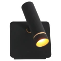 Mexlite Luminaria de pared LUMO de 1 llama IP20, negro regulable