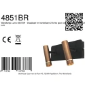 Mexlite Luminaria de pared LUMO de 2 llamas IP20, color bronce regulable