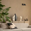 Mexlite Luminaria de pared LUMO de 2 llamas IP20, color bronce regulable