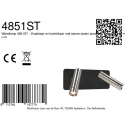 Mexlite Luminaria de pared LUMO de 2 llamas IP20, acero regulable