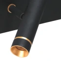 Mexlite Luminaria de pared LUMO de 2 llamas IP20, negro regulable