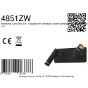 Mexlite Luminaria de pared LUMO de 2 llamas IP20, negro regulable