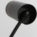 Mexlite ceiling luminaire DOWNLUME 1 flame GU10 IP20, black dimmable