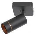 Mexlite ceiling luminaire DOWNLUME 1 flame GU10 IP20, black dimmable