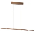 Luminaria colgante BANDE de 4 llamas IP20, color bronce regulable