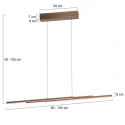 Steinhauer Luminaria colgante BANDE IP20, regulable