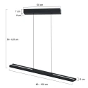 Steinhauer pendant luminaire BANDE IP20, dimmable