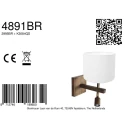 Steinhauer Luminaria de pared STANG E27 IP20, regulable