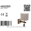 Steinhauer wall luminaire STANG E27 IP20, dimmable