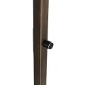 Steinhauer Luminaria de pedestal STANG E27 IP20, regulable