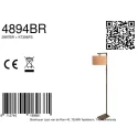 Steinhauer Luminaria de pedestal STANG E27 IP20, regulable