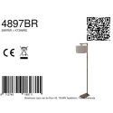 Steinhauer Luminaria de pedestal STANG E27 IP20, regulable