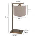 Steinhauer table lamp STANG E27 IP20, dimmable