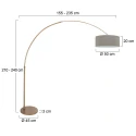 Steinhauer Luminaria de pedestal SPARKLED LIGHT E27 IP20, regulable