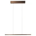 Luminaria de techo BANDE de 3 llamas IP20, color bronce regulable