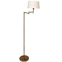 Mexlite Luminaria de pedestal BELLA de 1 llama E27 IP20, color bronce, blanco regulable