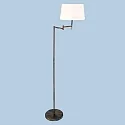 Mexlite Luminaria de pedestal BELLA de 1 llama E27 IP20, color bronce, blanco regulable