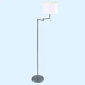 Luminaria de pedestal BELLA con pantalla, con brazo articulado, con cadena de interruptor de tiro, cónico E27 IP20