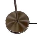 Mexlite Luminaria de pedestal BELLA con pantalla, con brazo articulado, con cadena de interruptor de tiro, cónico E27 IP20