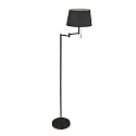 Luminaria de pedestal BELLA de 1 llama E27 IP20, negro regulable